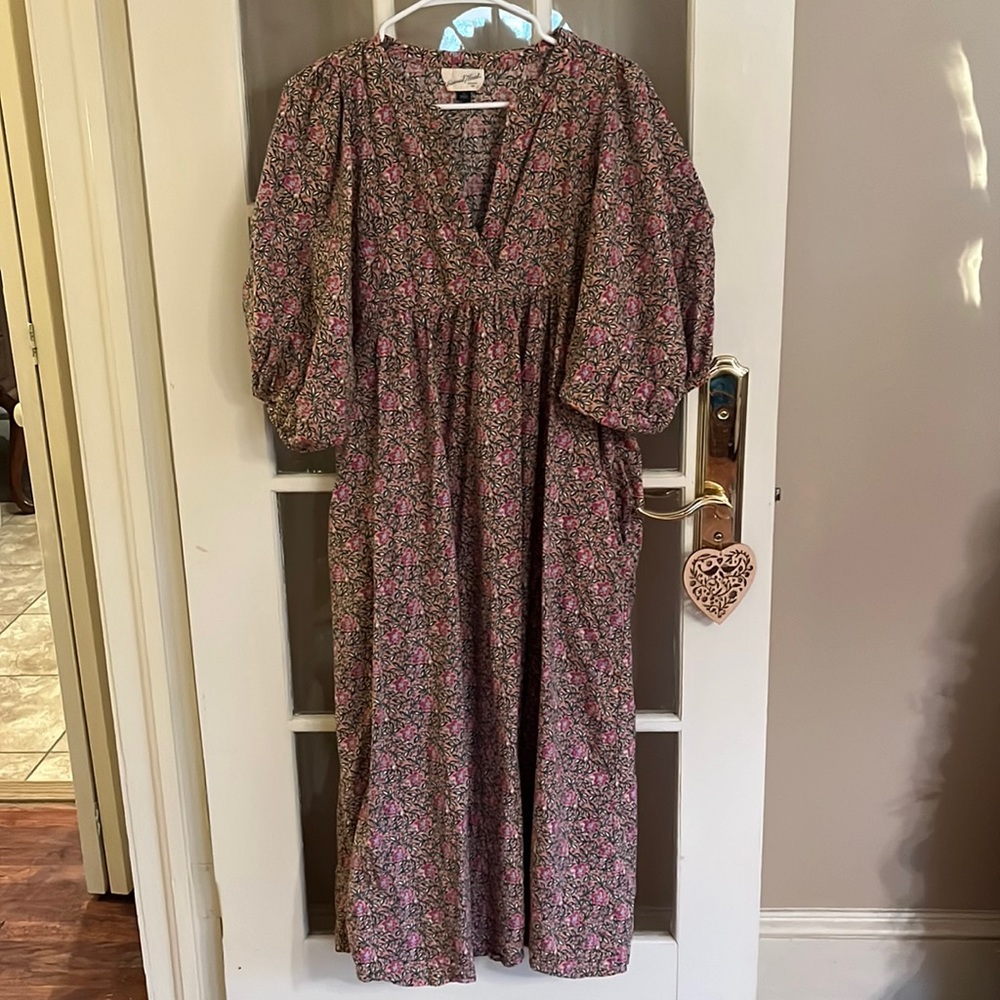 Universal Thread Puff Sleeve Maxi Prairie Dress - Size Small